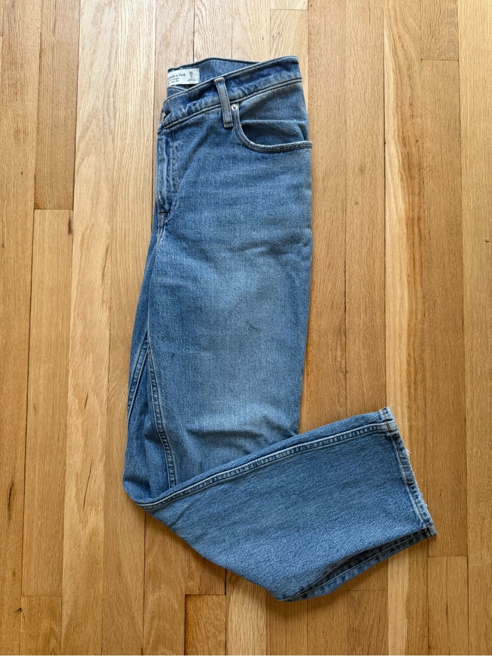 American Eagle Outfitters Women's Straight-Leg Blue Jeans